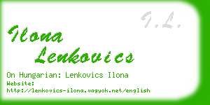 ilona lenkovics business card